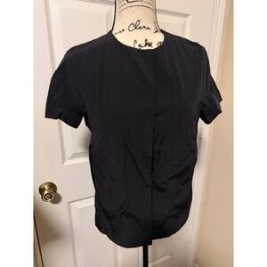 Marni Black Structured Minimalist Short Sleeve Top Women’s Size 40 Small Italy